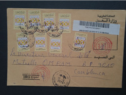 Maroc - Morocco - Marruecos - 2010 - Lettre Avec 8 Vignettes Type 1 - N°3 - Marruecos (1956-...)