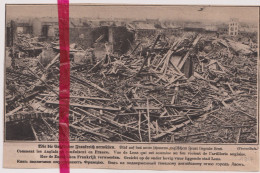 Oorlog Guerre 14/18 - Lens - Ruines, Verwoestingen - Orig. Knipsel Coupure Tijdschrift Magazine - 1917 - Non Classés