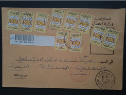 Maroc - Morocco - Marruecos - 2010 - Lettre Avec 10 Vignettes Type 1 - N°2 - Maroc (1956-...)