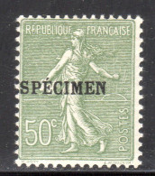 N° 198-CI 2 (Semeuse Variété: Surcharge Décalée) Neuf* SUPERBE: COTE= + 25 € - Lehrkurse