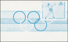 E119** - Épreuve De Couleur Bleu / Blauwe Kleurproeve / Blau Farbproof / Blue Color Proof - JO De Munich / OS München - Atletismo