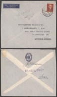 HOLANDA CC 1951 PAQUEBOT MAT POSTAGENT DJAKARTA AMSTERDAM - Brieven En Documenten