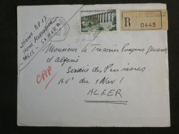 DL0  ALGERIE BELLE LETTRE RECO 1960  PETIT BUREAU MESSAOUD  +AFF. HEXAGONAL  INTERESSANT+ + - Cartas & Documentos