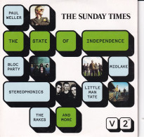 THE STATE OF INDEPENDANCE - CD SUNDAY TIMES - CD  POCHETTE CARTON 13TRACKS - BLOC PARTY - THE RAKES - PAUL WELLER ... - Autres - Musique Anglaise