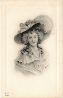 CPA AK Lady In A Hat ARTIST SIGNED (1387105) - 1900-1949