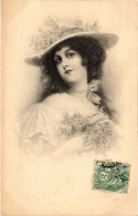 CPA AK Young Lady In A Hat ARTIST SIGNED (1387102) - 1900-1949