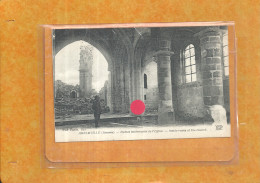 3-2024 - SOMME - 80 -  HERLEVILLE - Guerre 14-18 - Ruines Intérieures De L'église - Sonstige & Ohne Zuordnung