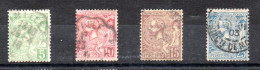 MONACO -- MONTE CARLO -- Lot De 4 Timbres Oblitérés Prince Albert 1er - Used Stamps