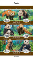 Sierra Leone 2023, Animals, Panda, 6val In BF - Sierra Leone (1961-...)