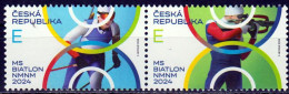 Czech Republic / Tsjechië - Postfris / MNH - Complete Set Biathlon 2024 - Nuevos