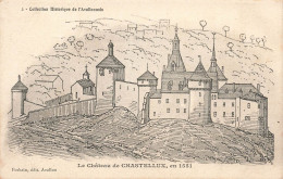 FRANCE - Collection Historique De L'Avallonnais - Le Château De Chastellux - En 1551 - Carte Postale Ancienne - Avallon