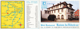 67 MUTZIG AE#DC658 CARTE DOUBLE HOTEL RESTAURANT RUINES DU NIDECK OBERHASLACH - Mutzig
