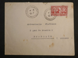 DL0  ALGERIE BELLE LETTRE  1939  ALGER  A BORDEAUX FRANCE  +AFF.   INTERESSANT+ + - Storia Postale