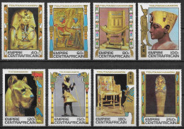 CENTRAFRIQUE - TOUTANKHAMON - N° 354 A 361 - NEUF** MNH - Egyptologie