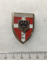 FRANCE INFANTERIE - Insigne 1° R.I. Régiment D’Infanterie  Sans Marquage - 1939-45