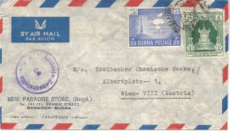 BURMA A AUSTRIA CON CENSURA 1953 - Otros - Asia