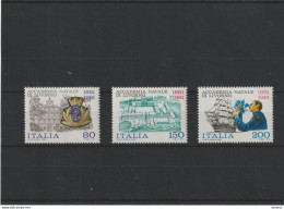 ITALIE 1981 Académie Navale De Livourne Yvert 1495-1497, Michel 1763-1765 NEUF** MNH - 1981-90: Mint/hinged