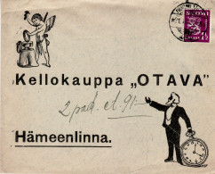 FINLAND 1931 LETTER SENT TO HAEMEENLINNA - Lettres & Documents