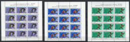 España 1990. Edifil 3076-78 X 12  (MP 17-19) ** MNH. - Blocks & Sheetlets & Panes