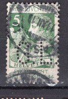 T2742 - SUISSE SWITZERLAND Yv N°137 Pro Juventute Perfin - Used Stamps