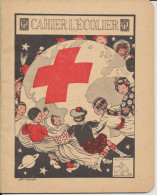 VIEUX PAPIERS  CAHIER POUR LA CROIX ROUGE  "COUVERTURE ILLUSTREE PAR JEAN DROIT  (1884-1961)  N° 52 " - Enfants