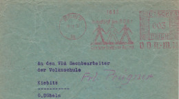 Francotyp C - Berlin 1937 V.D.A. - Jeder Dritte Deutsche Im Ausland - Verband Der Auslandsdeutschen > Kiebitz - Maschinenstempel (EMA)