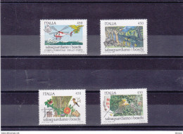 ITALIE 1984 Potection De La Forêt, Hélicoptère Yvert 1611-1614, Michel 1879-1882 NEUF** MNH Cote Yv: 8 Euros - 1981-90: Neufs