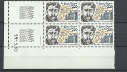 Saint Pierre Et Miquelon SPM N°488 Bloc De 4 Coin Daté Docteur Thomas Photographe Neufs * * B/TB Voir Scans Soldé  ! ! ! - Unused Stamps