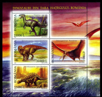 Romania  2005 "Dinosaurs From Tara Hategului - Romania", Prehistoric Animals,  Dinosaurs - Préhistoriques
