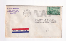 E6237) AIR MAIL - Luftpost EUCLID OHIO 1957 Nach St. Michael Ob Bleiburg Kärnten Austria - 2c. 1941-1960 Cartas & Documentos