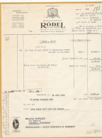 FA 3143 /   FACTURE - CONSERVES ALIMENTAIRES  RODEL & FILS FRERES   BORDEAUX    (1952) - Food