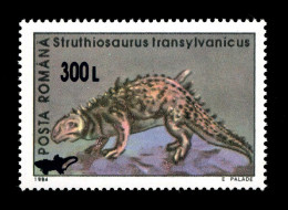 Romania  2001 "Dinosaurs"  Prehistoric Animals,  Dinosaurs - Prehistorics