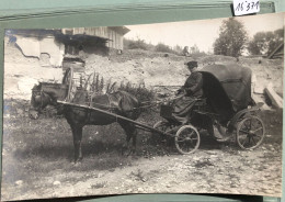Molétai - Maljaty : Ca 1917 Conducteur De « Taxi » Cabriolet Attelé à Un Cheval (16'371) - Litauen