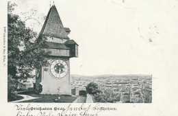 GRAZ206   --    GRUSS AUS GRAZ   --  UHRTHURM   --  1903 - Graz