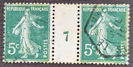 France 1907 N°137 Millésime 1907   Ob TB - Millesimes