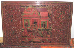 Antique Burma  Royalty Art Museum Quality Painting Intricate Work - Art Asiatique