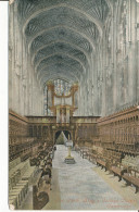 PC36034 The Choir. Kings College Chapel. Cambridge. Valentine. 1905 - Wereld