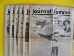 6 N° De Le Journal De La Femme De 1938. Revue Féminine. Amelia Earhardt Maryse Bastié Hilsz Jean Batten. Egypte Godiva - 1900 - 1949
