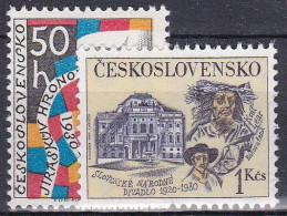 ** Tchécoslovaquie 1980 Mi 2556-7 (Yv 2384-5), (MNH)** - Ungebraucht