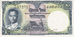 BILLETE DE TAILANDIA DE 1 BAHT DEL AÑO 1955 SIN CIRCULAR (UNC) (BANKNOTE) - Thailand