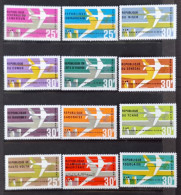 France Grandes Séries Coloniales1966  Mis En Service Des DC8F De La Companie Air Afrique 12 Pays **TB Cote 12€40 - Non Classés