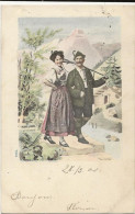 687 -  Couple  à La Montagne - Paare