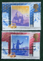 Natale Weihnachten Xmas Noel Kerst (Mi 1180-1181) 1988 Used Gebruikt Oblitere ENGLAND GRANDE-BRETAGNE GB GREAT BRITAIN - Used Stamps