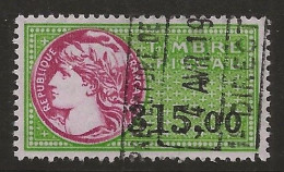 FISCAUX FRANCE  SERIE UNIFIEE N°460 315F00 Vert, Chocolat Clair - Timbres