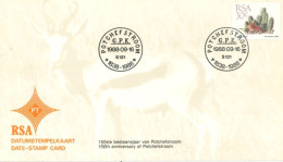 SOUTH AFRICA - 1988, 150th ANNIVERSARY OF POTCHEFSTROOM STAMP CARD,NOT USED.. - Storia Postale