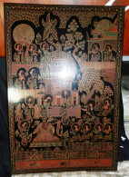 Antique Burma  Royalty Art  Hand-painted, Hand Etched Painting Intricate Work - Art Asiatique