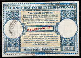 ARGENTINE ARGENTINA Lo16u  M$.12 / 1 PESO + Stamp 90 Pesos International Reply Coupon Reponse Antwortschein IRC IAS - Interi Postali
