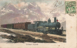 TRANSPORTS - Trains - Gotthard - Express - Carte Postale Ancienne - Treinen