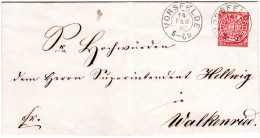 NDP 1869, Nachverwendeter Braunschweig-K2 VORSFELDE Klar Auf Brief M. 1 Gr. - Braunschweig