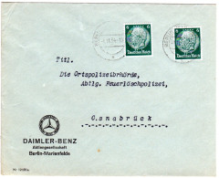 DR 1934, 2x6 Pf. M. Perfin Auf Firmenbrief V. Berlin-Marienfelde - Autres & Non Classés
